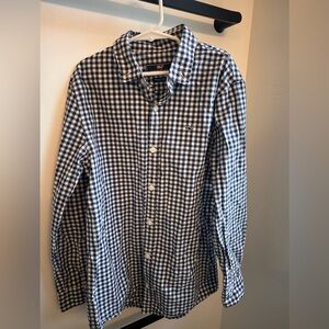 Vineyard Vines Boy’s Navy Checkered Shirt (Medium)
